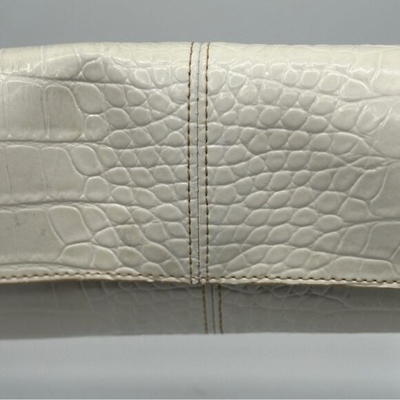 Liz Claiborne Faux Leather Crocodile Evening Bag Purse - Picture 4 of 16